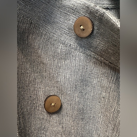 Avatar Clothing Gray Cotton Asymmetrical Blazer with wooden buttons size Medium - Picture 6 of 6